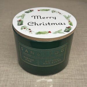 Sand + Fog Winter Pine 12 oz Merry Christmas Candle | 2-Wick